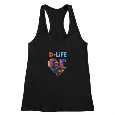 D-LiFE Orange & Blue Heart
